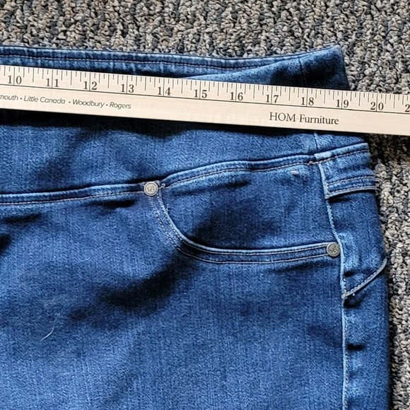 DG2 by Diane Gilman Dark Wash Stretch Jeggings Size 1X - Picture 6 of 9